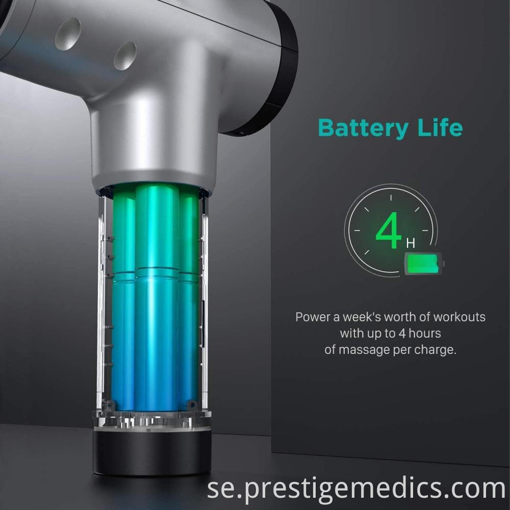 6 Speed Massage Gun Battery Life